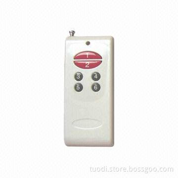 Wireless Remote Control Transmitter with 23A, 12V Battery, 25mA Operating Current